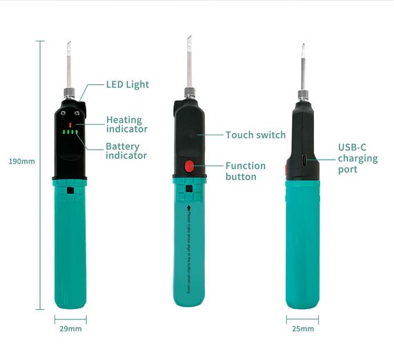 Cordless Soldering Iron SI-B165 4711552168518