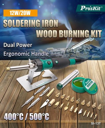 Soldering iron and Wood Burning Kit SI-137B