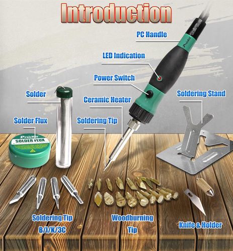 Soldering iron and Wood Burning Kit SI-137B