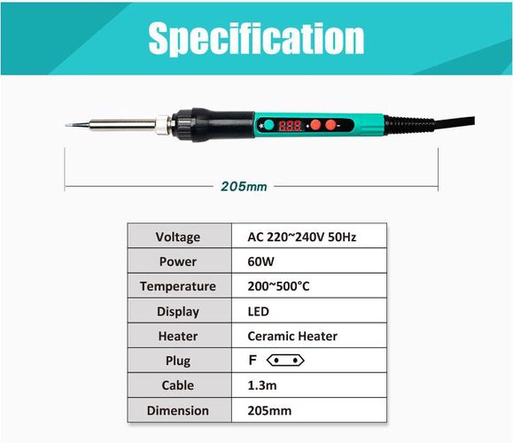 Digital Control Soldering Iron SI-186F 4711552166224