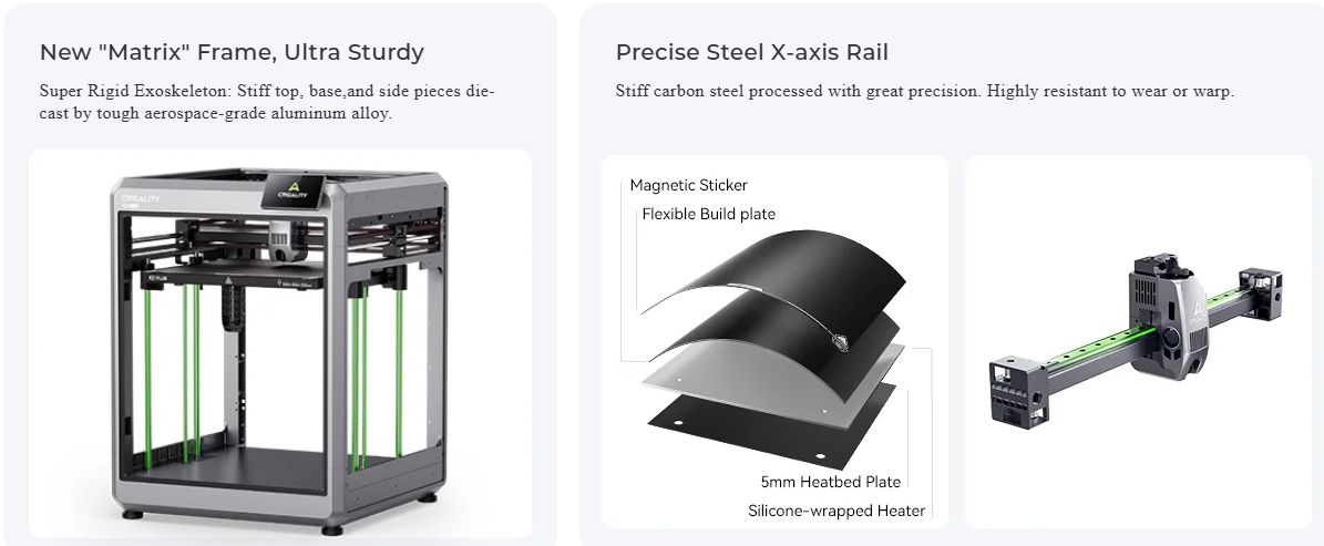 3D spausdintuvas K2Plus 350x350x350mm CREALITY CR-K2Plus 6971636403371