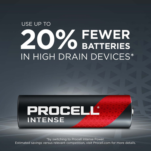 Leelispatarei LR6 MX1500 AA ( R6/MN1500/R6) 1.5V 3072mAh PROCELL Intense 10tk karbis Duracell LR6/DUR/PROC-I/10 5000394136830