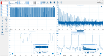 Osciloskopas PicoScope 4444, 4 diferencialiniai kanalai, 20Mhz, 12 ir 14 bitų raiška, 256 MS, 20Mhz, Pico Technology PQ088