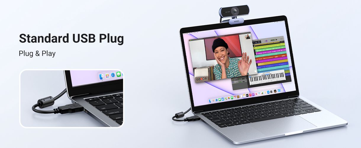 Internetinė USB kamera HD 1080p su mikrofonu UGREEN/15728 6941876217281