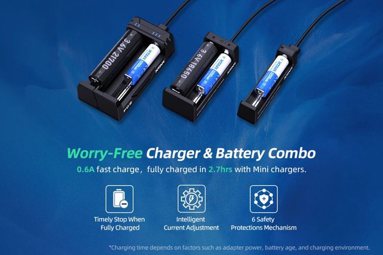 Rechargeable battery 14500 1200mAh 3.7V 2.5A Li-Ion PCB XTAR 14500/1200/PCB/XTAR 6952918302407
