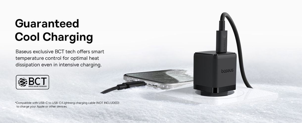 Wall Fast Charger Palm 20W USB-C QC3.0 PD3.0 with USB-C Cable 1m, Black P10111602113-01