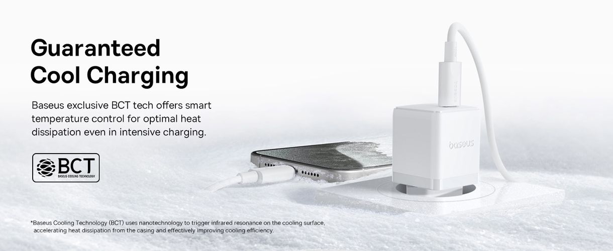Wall Fast Charger Palm 30W USB-C QC3.0 PD3.0 with USB-C Cable 1m, White P10111605213-01 6932172677404