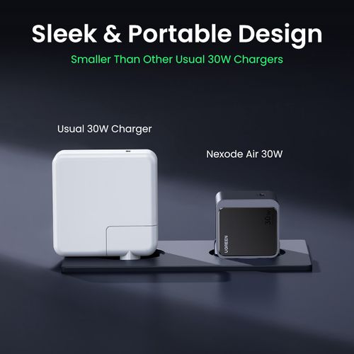 Wall Quick Charger Nexode S GaN 30W USB-C QC4.0+ PD3.0, Grey UGREEN/35041