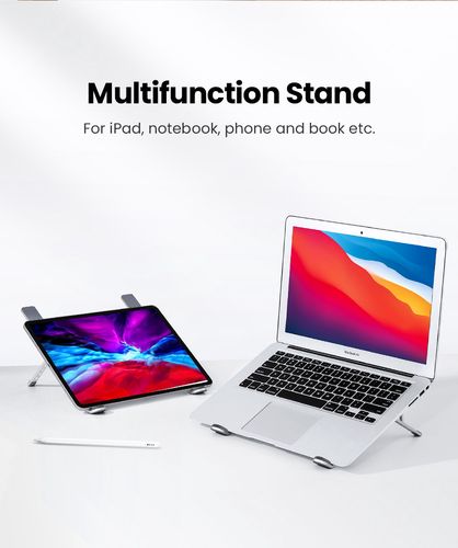 Foldable Desk Stand for Notebook (up to 17.3", Height Adjustment), Silver UGREEN/40289 6957303842896