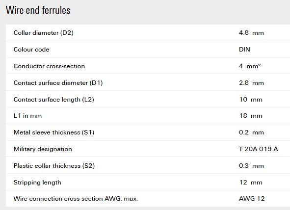 Otsahülss kaablile, isoleeritud, 4mm², hall, 18/10mm,  Weidmuller H4.0/18D-GR 4008190117382; 4008190141349