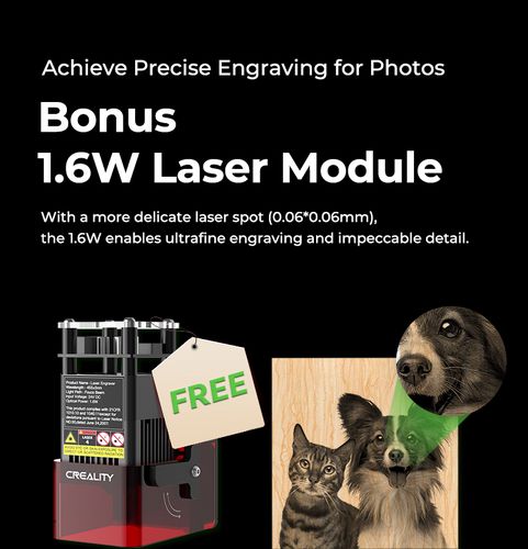 Laser engraver / cutter 60W laser 400x415mm Falcon2 Pro Creality CRE-1005010178 6971636402923