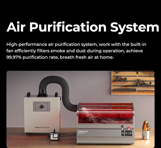 Laser engraver / cutter 60W laser 400x415mm Falcon2 Pro Creality CRE-1005010178 6971636402923