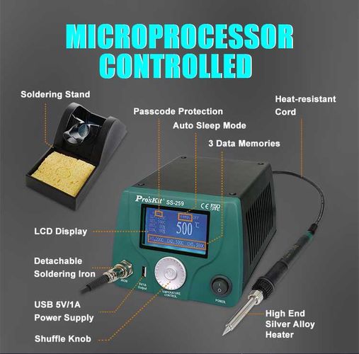 Паяльная станция LCD Smart 90W 500C SS-259B 4711552159653