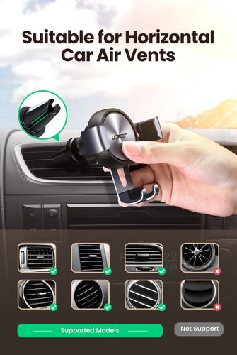 Automobilinis laikiklis 4.7-7" ekranų telefonams, pilkas UGREEN/50564 6957303855643