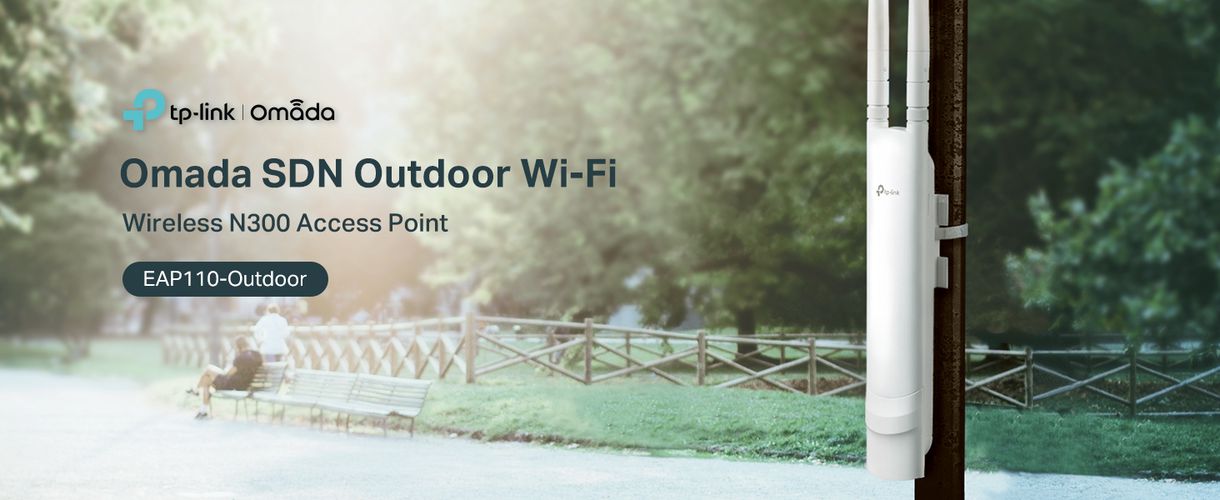 Wireless Wi-Fi 2.4GHz 300Mbps Outdoor Access Point EAP110-Outdoor TPLINKEAP110OUT 6935364097752