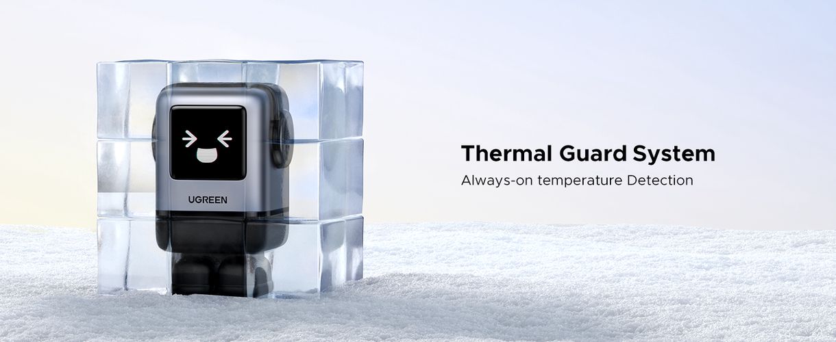Настенное быстрое зарядное устройство Uno GaN 100W USB-A + 3xUSB-C QC4.0+ PD3.0, серый UGREEN/45515B 6941876249787