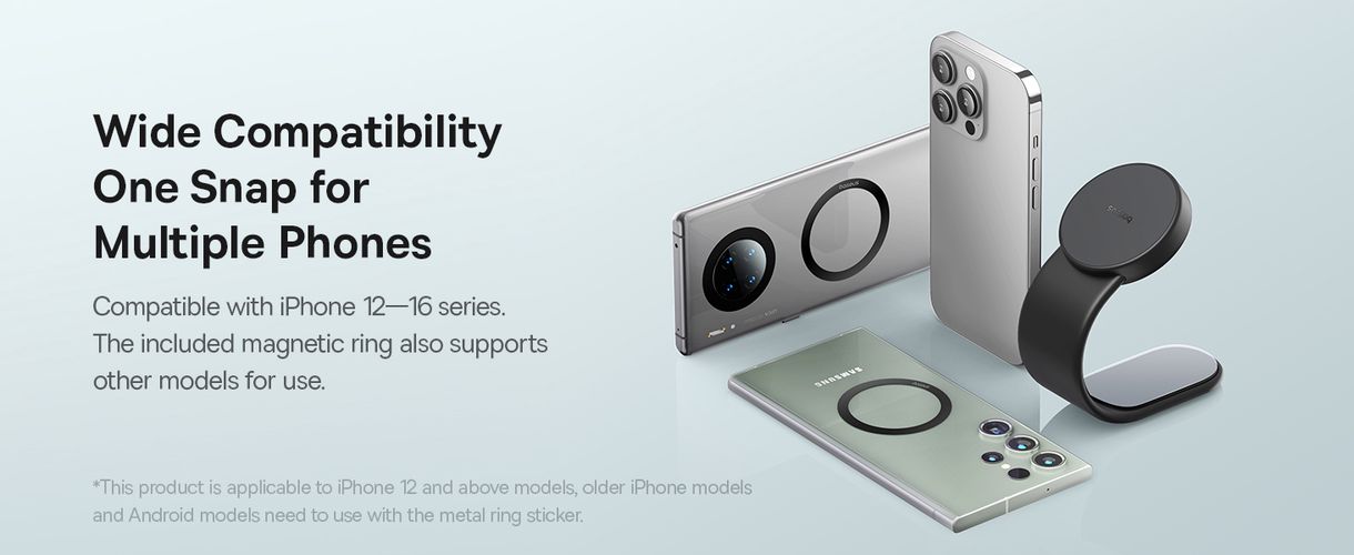 Car Magnetic Mount for Smartphones PrimeTrip C02 Air, Black C40182801113-01 6932172682569
