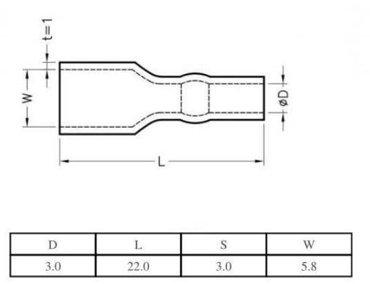 Izoliuojanti apsauga kontaktui 5.8mm FIX&FASTEN S5830 