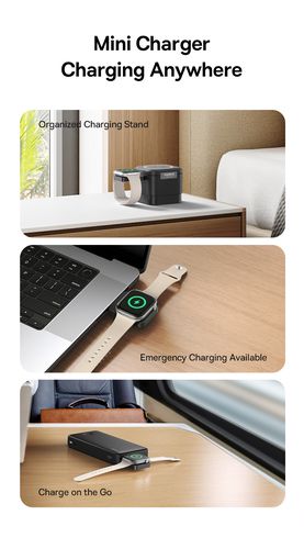 Wireless Magnetic Charger MagPro USB-C 2.5W for Apple Watch, Black P10264106123-00 6932172679491