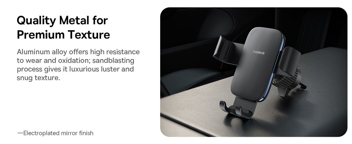 Car Mount Metal Age 3 for 4.7-7.2" Smartphones (Car Air Vent Mount for 4.7-7.2" Smartphones (Air Vent Version), Black C40467600111-01 6932172663629