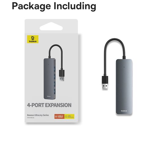 Šakotuvas USB-A 4 prievadų (USB 3.0) 15cm, pilkas B0005280B811-00 6932172636470