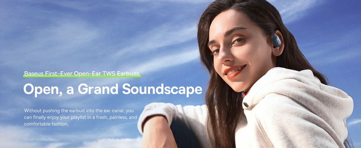 Belaidės Bluetooth 5.3 ausinės Eli Sport 1 su įkrovimo dėklu, juodos A00064400121-00 6932172648275