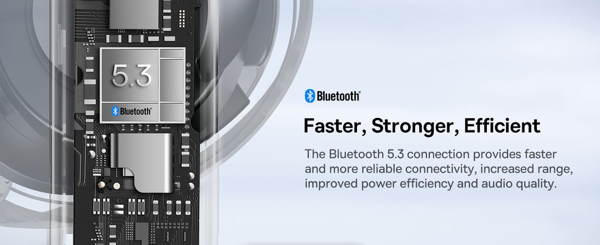 True Wireless Bluetooth 5.3 Earphones Bowie E19 with Charging Case, Black A00069600113-00 6932172655969