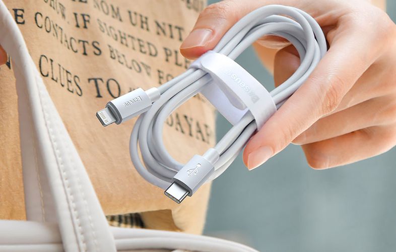 Kabelis USB A kištukas - USB C kištukas 1.5m 40W 5A QC3.0 PD, baltas (2 vnt) TZCATZJ-02 6953156230309