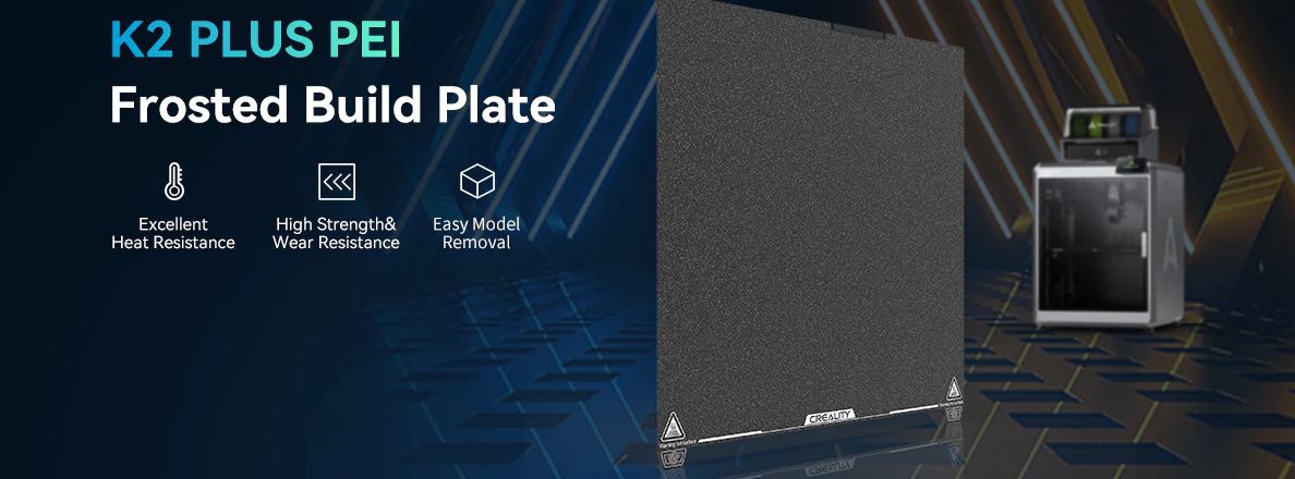 K2 Plus PEI Frosted Build Plate 370x370mm CREALITY CRE-4004090129 6971636408291