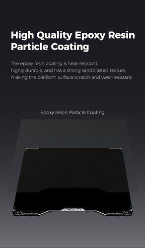 Creality Hi Epoxy Resin Build Plate 260x260mm magnetiline (ilma magnetita kaasas) CRE-4004090139 6977905741519