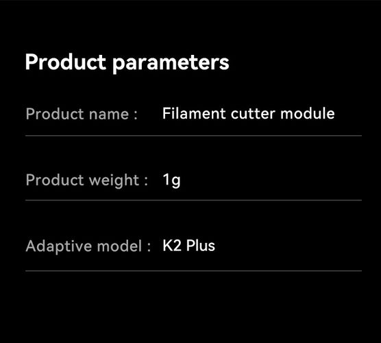 Creality Filament Cutter-10 шт для K2 Plus CRE-4004010262 6971636404613