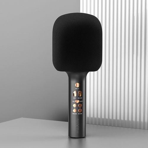 Belaidis Bluetooth karaoke mikrofonas su garsiakalbiu, juodas MXBM-600B 5900495094087