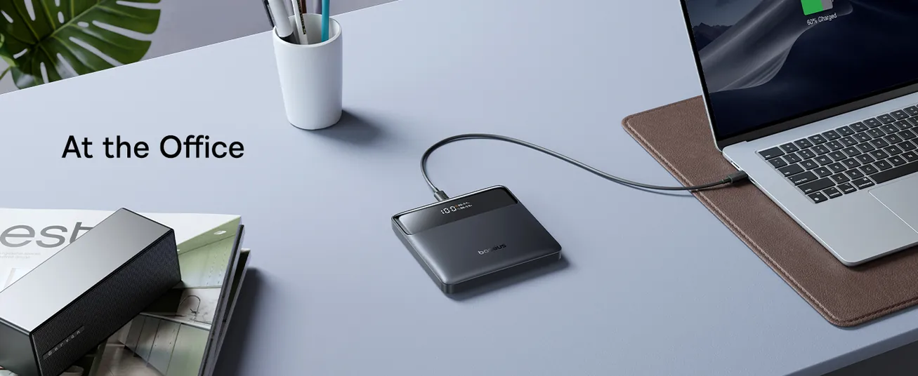 LiPo išorinis akumuliatorius (Powerbank) 20000mAh 100W 2xUSB + 2xUSB C Blade H1, juodas BASEUS P10021604123-00 6932172682446