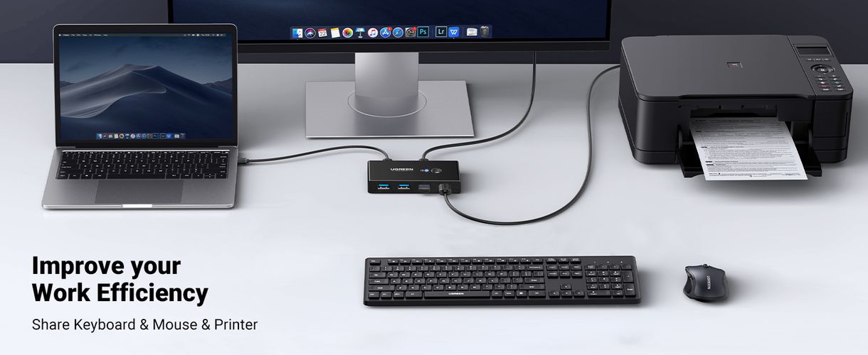USB 3.0 Switch Box (2 In 4 Out) UGREEN/30768 6957303837687