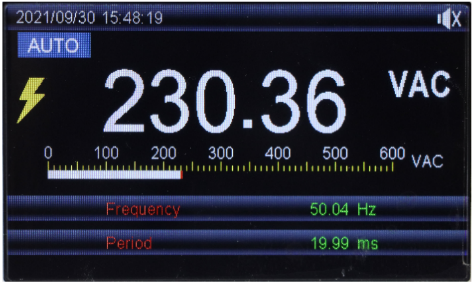 Desktop Multimeter 60000 , ±0.025%+5, 1000V AC/DC, 10A AC/DC, 60 MΩ, 60 mF, 60 MHz, -40 - 1000C, TRMS, USB, UNI-T UT8804E