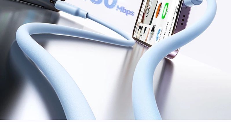Кабель USB C - IP Lightining 2м 20Вт вспененный силикон белый BASEUS E0426A05 6932172693923