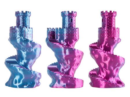 Filament PLA Magic silk AURORA BLOOM (Blue, Magenta) 1kg Spectrum PLA-MagAuro-1-SPEC 5905991404989