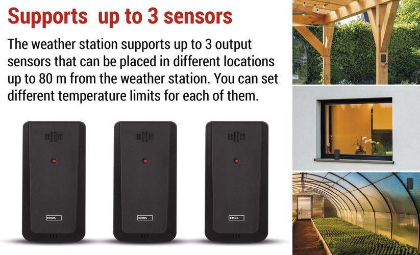 Belaidė išmani orų stotelė su Wi-Fi GoSmart E8610 8592920136089