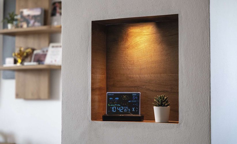 Беспроводная цифровая метеостанция с наружным датчиком, черный E8620 8592920136188