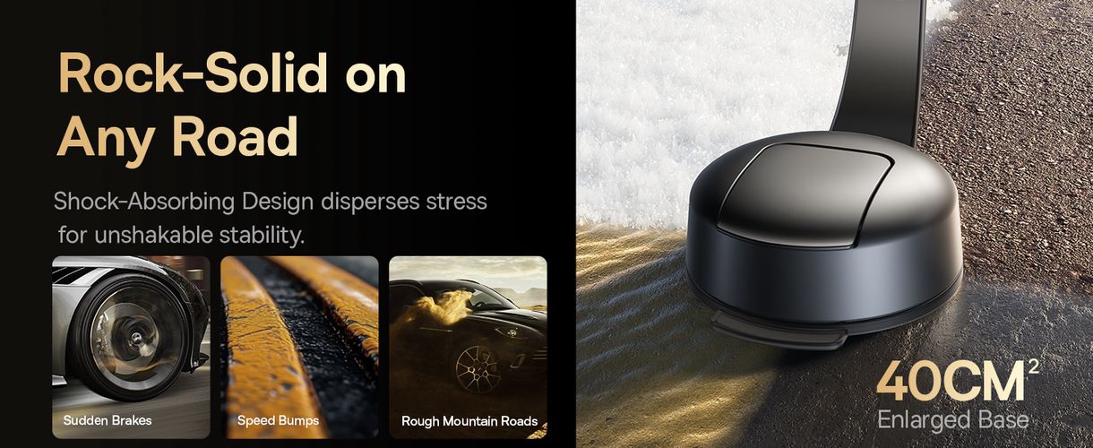 Clamping Car Mount with Suction Cup PrimeTrip C03 Air, Black C0013C01 6932172695729