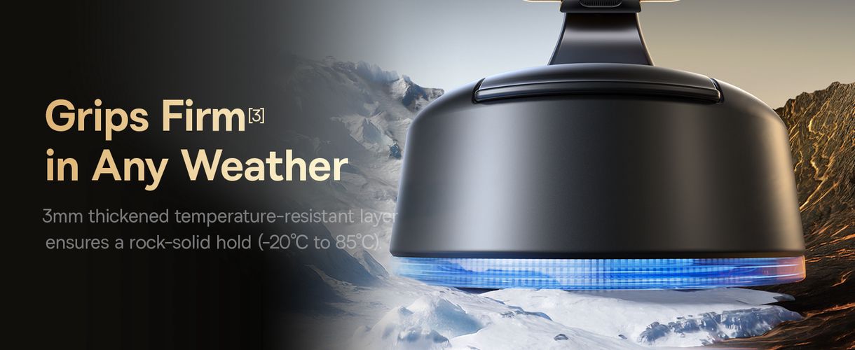 Clamping Car Mount with Suction Cup PrimeTrip C03 Air, Black C0013C01 6932172695729