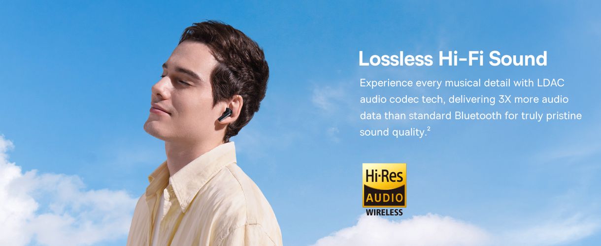 Belaidės Bluetooth 6.0 ausinės Bass BP1 Pro su triukšmo slopinimu ir įkrovimo dėklu, juodos A0010504 6932172694982