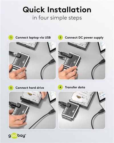 Адаптер USB 3.0 для жестких дисков IDE и SATA 2,5/3,5" 72013 4040849720130