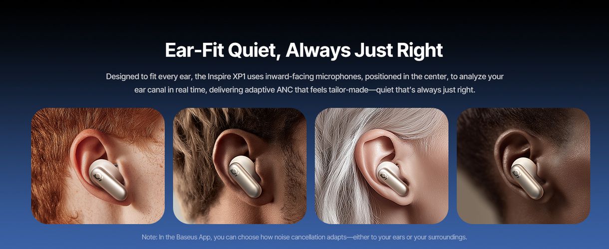 Беспроводные наушники с шумоподавлением Bluetooth 6.1 Inspire XP1, белый A0010903 6953156299924