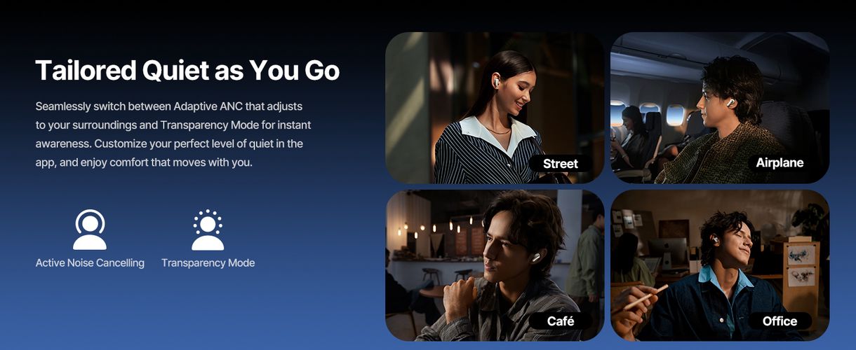 Беспроводные наушники с шумоподавлением Bluetooth 6.1 Inspire XP1, белый A0010903 6953156299924