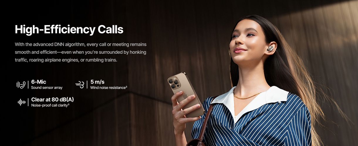 Беспроводные наушники с шумоподавлением Bluetooth 6.1 Inspire XP1, белый A0010903 6953156299924