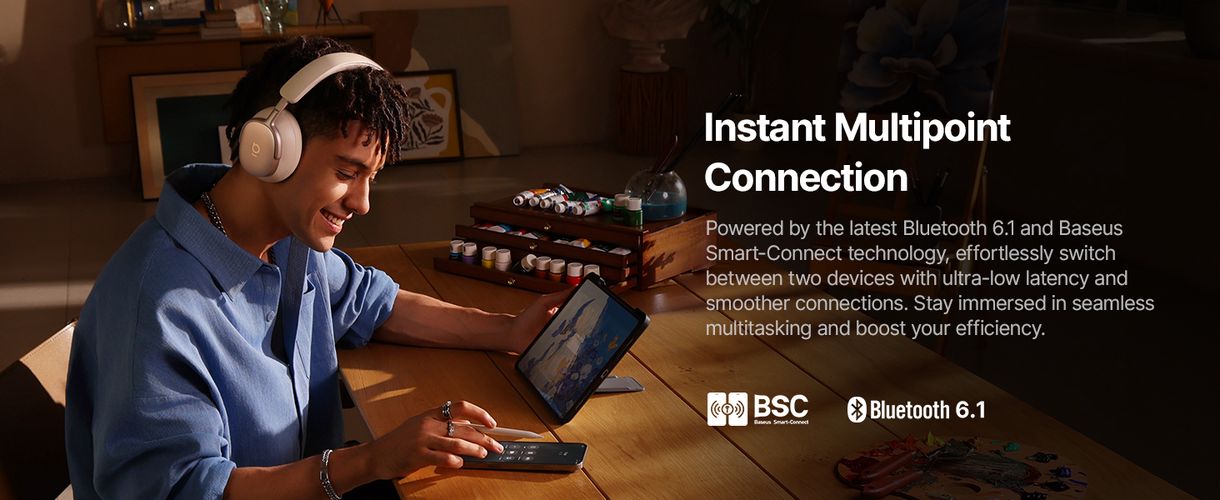 Juhtmevabad Bluetooth 6.1 Inspire XH1 mürasummutusega kõrvaklapid, valged A00085701233-00 6932172693046