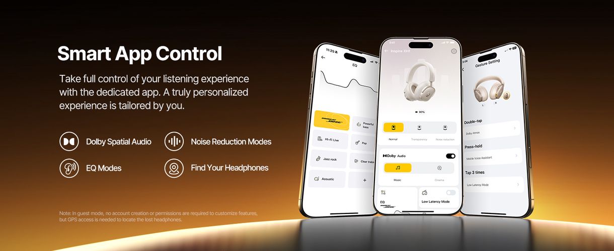 Juhtmevabad Bluetooth 6.1 Inspire XH1 mürasummutusega kõrvaklapid, valged A00085701233-00 6932172693046