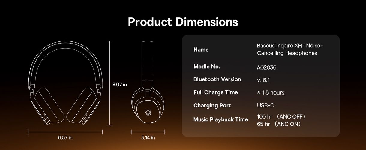 Juhtmevabad Bluetooth 6.1 Inspire XH1 mürasummutusega kõrvaklapid, valged A00085701233-00 6932172693046