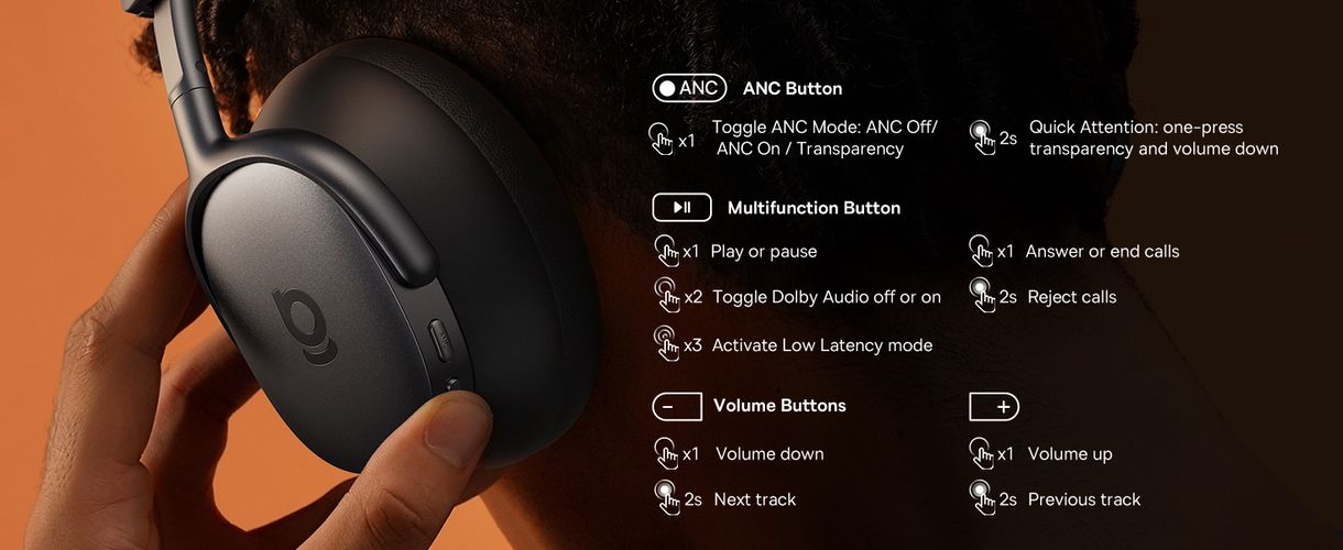 Juhtmevabad Bluetooth 6.1 Inspire XH1 mürasummutusega kõrvaklapid, mustad A00085701123-00 6932172693039